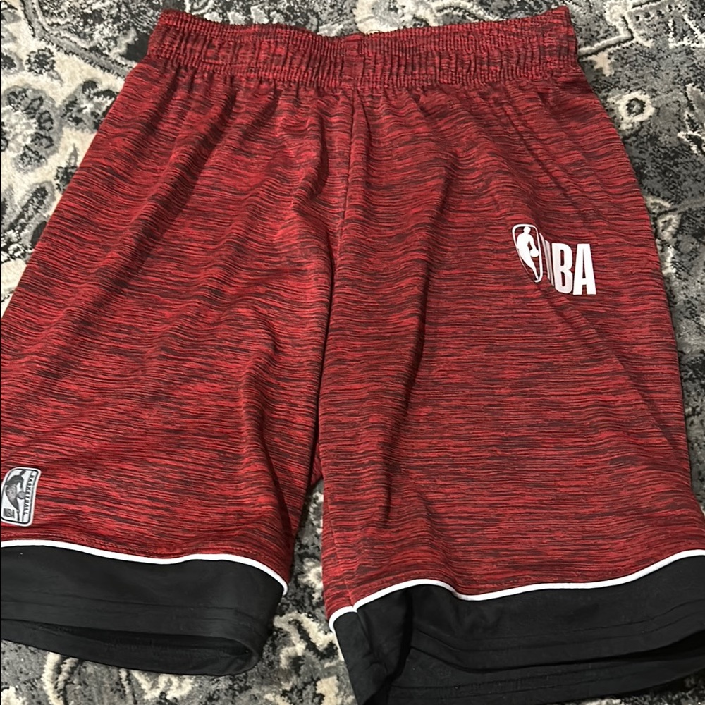 NBA Red and Black Performance Shorts